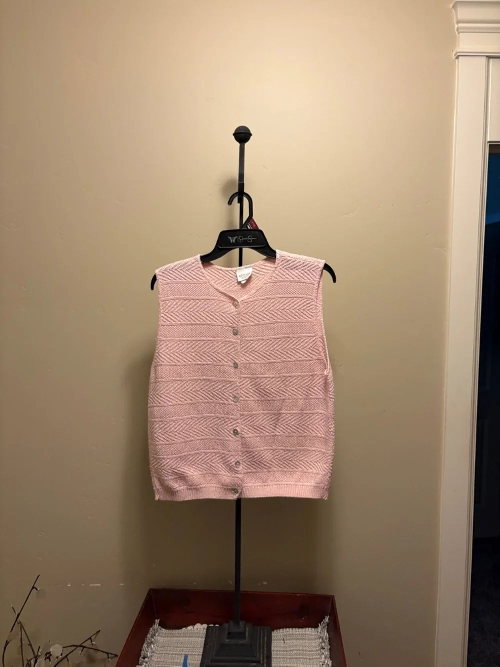 Katherine Bishop sleeveless button up vest. - Picture 1 of 3